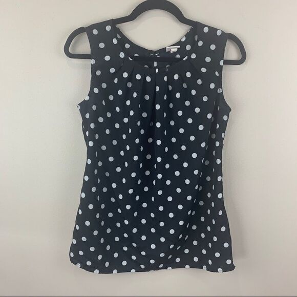 SALE❤️Merona small sleeveless polka dot blouse (J1) - Picture 2 of 8